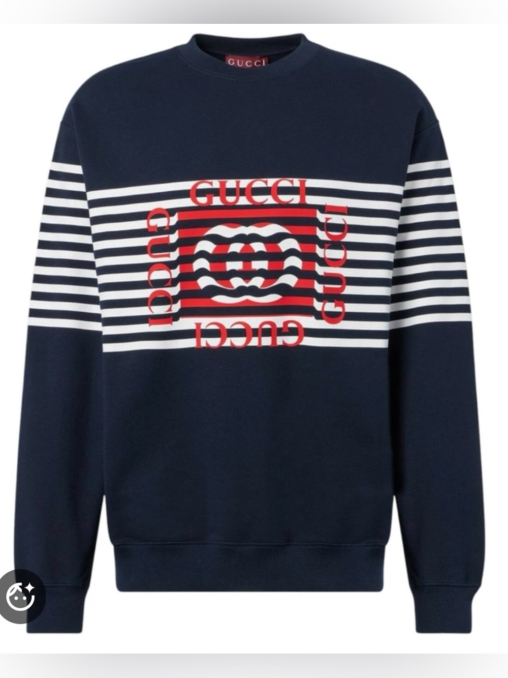 Gucci logo print 100% cotton sweatshirt size XXL
made in Italy